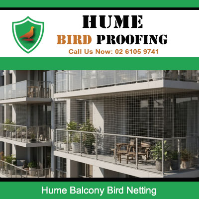 Professional balcony bird netting solutions for Hume multi storey building preventing bird access